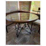 Round Dining Table with Decorative Center Piece