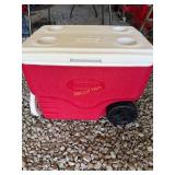 Coleman 2 Wheel Rolling Cooler with 4 Drink