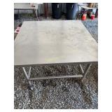 Rolling Steel Work Table 45ï¿½x 45x 3