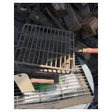 Vintage Outdoor Grill, Aluminum Trash Can with