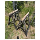 2 Plastic Saw Horses