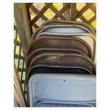 10 Metal Folding Chairs