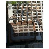 2 Metal Fire Place Items, 2 Aluminum Trash Cans,