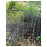 Rolls of Metal Fencing, Tomato Plant Stands
