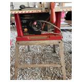 Tradesman Win Table Saw on Metal Stand, Model No