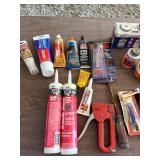 Bucket Full of Deck Screws, Dap Silicone Sealant,