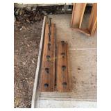 2 Mirror Coat hook and 2 Railroad Spike Coat