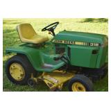 John Deere 318 Yard Mower w/Hydraulic outlets on