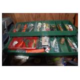 Vintage Tackle Box - Lures, Weights, Extra box