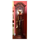 Pearl Mahogany grandfather clock with reeded