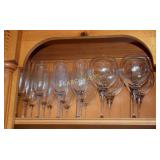 Lot containing assortment of stemware. Ê