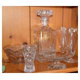 Lot containing various cut glass to include a