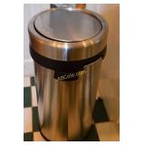 Stainless steel trash can.Ê