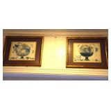 Decorative framed prints.