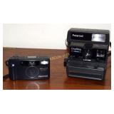 Polaroid One Step camera, Pentax camera, &