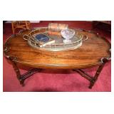 Unique oval cross support table-appears to be one