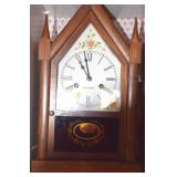 Walnut Seth Thomas steeple clock.