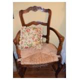 Chair with H stretcher base, French style pressed