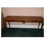 Console hall table-tall frame, Queen Anne style