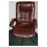 Leather office chair.