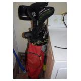 Set of golf clubs