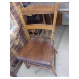 Plank bottom chair