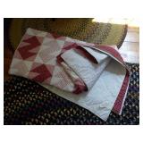 Machine, hand done quilt