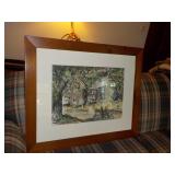 Quinn signed watercolor 35x29