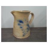 Salt glaze pottery pitcher 5"