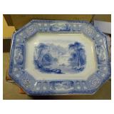 Shannon Blue transferware platter BASE