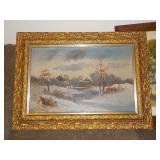Oil on Canvas Gold frame 37 x 27