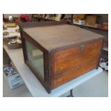 Antique counter top store display case small
