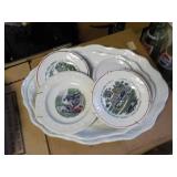 2 Platters, collectible plates BASE