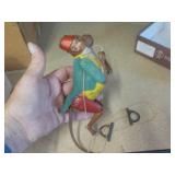 Antique tin mechanical monkey