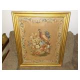 Antique hand done piece framed 25x30