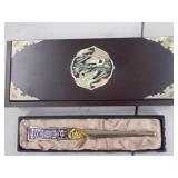 Inlaid box, letter opener