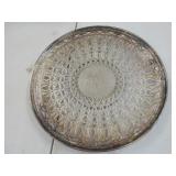 Nickel silver plate monogrammed