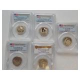 5 First Strike quarters 3-19S PR69 & 70,2-20S