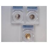 3 Nickels 2002S,08S,13S PCGS PR69 all