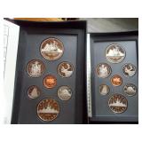 2 1987 Canadian Proof sets w/ Silver dollars Ea