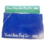 2 Proof sets 1968, 1996 Both
