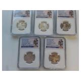 5 American Women quarters 2022S PF70 Cameo NGC EA