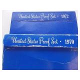 2 US Proof sets 1970S, 1972S Ea Each x 2