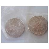 2 1 oz 1988 Silver Space shuttle discovery Ea