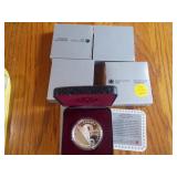 2 1990 US Ike Silver Dollars Proof Ea Each x 2