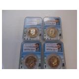 4 2002S Clad half dollars PF70 Ultra Cameo Ea