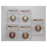 5 2019S Half dollars 1st Day issue PCGS PR69D Cam