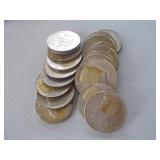 $10.00 Clads Kennedy half dollars 1965-1969 All