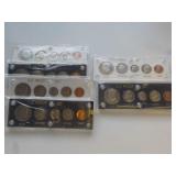 6 US Proof  sets 3 white, 3 black 1977S, 78S,79S