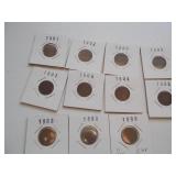 11 Indian head pennies